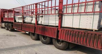 新乡 白麻荔枝面外墙干挂，工厂装车日常