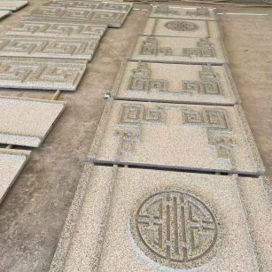 新乡 白麻花岗岩外墙立面雕刻板