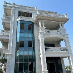 新乡 白麻花岗岩别墅外墙干挂效果展示