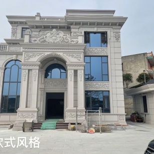 新乡 白麻花岗岩别墅外墙干挂