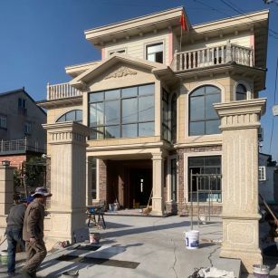 新乡 黄金麻花岗岩荔枝面别墅外墙干挂私家专属