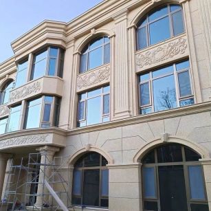 新乡 黄金麻花岗岩别墅外墙干挂