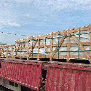 新乡 芝麻白花岗岩地铺石出口专车-泰国游