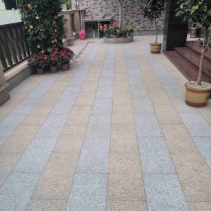 新乡 黄金麻白麻荔枝面庭院铺装展示