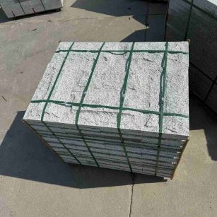 新乡 白麻花岗岩石材自然面蘑菇石成品