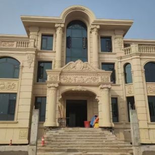 新乡 黄金麻花岗岩别墅外墙干挂