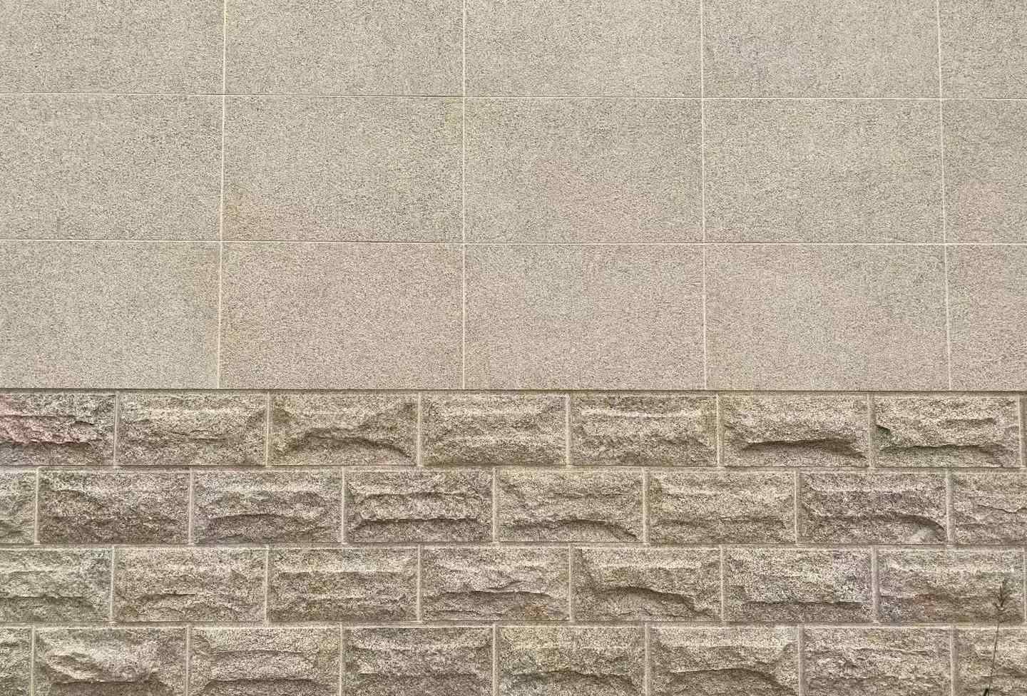 新乡 黄金麻自然面蘑菇石配荔枝面干挂