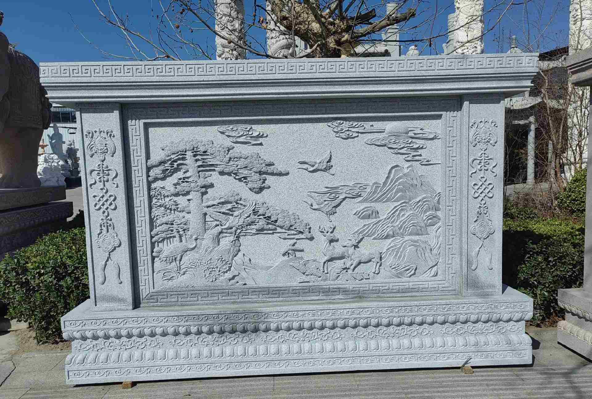 新乡 芝麻白大型照壁，屏风，影壁