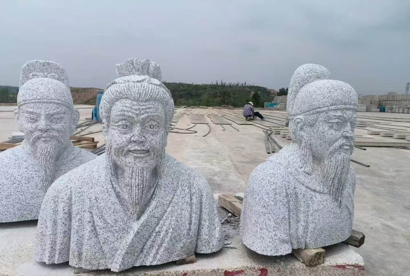 新乡 白麻花岗岩石材人物立体雕刻