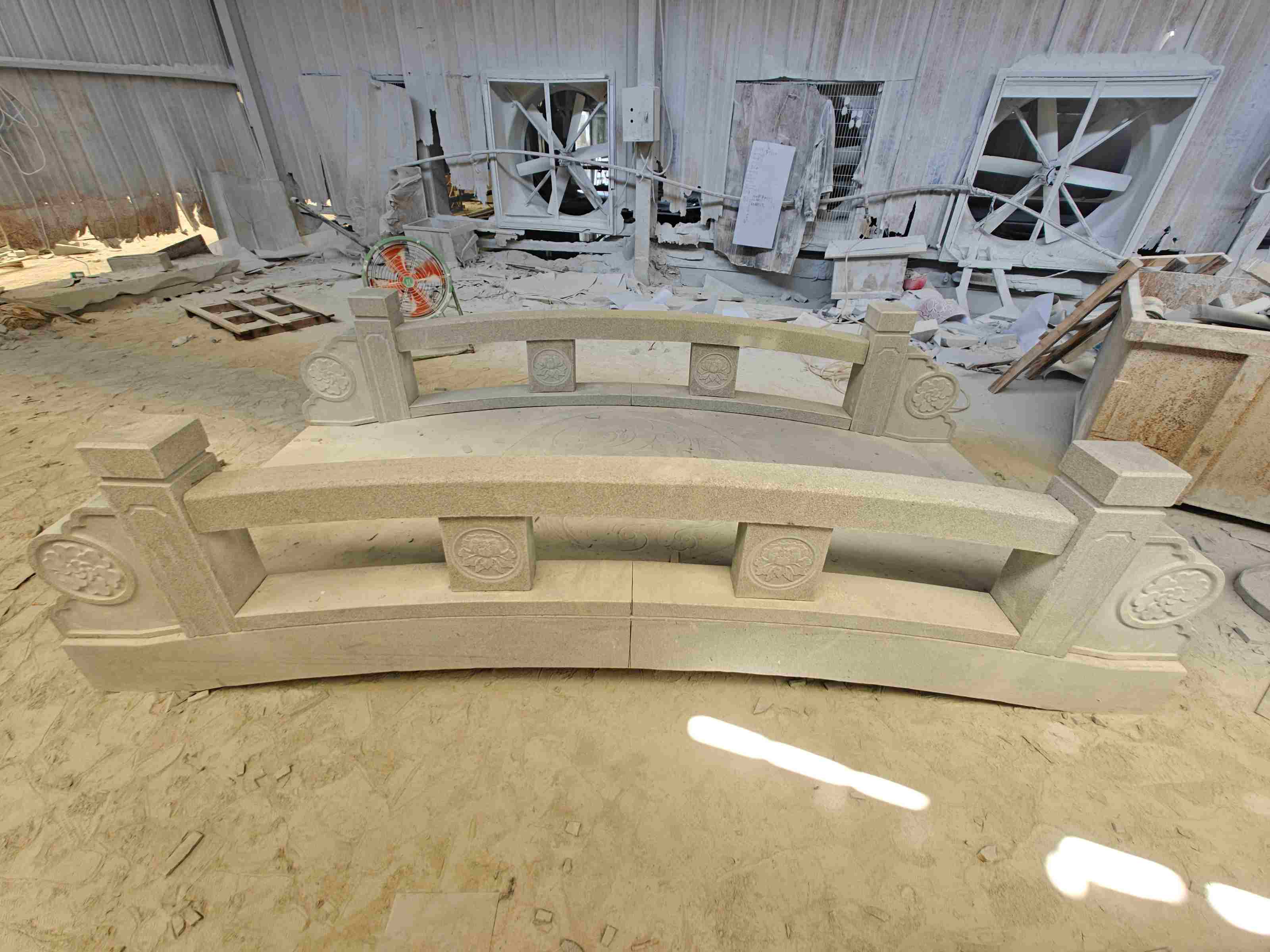 新乡 芝麻灰花岗岩异形加工-拱桥，石桥