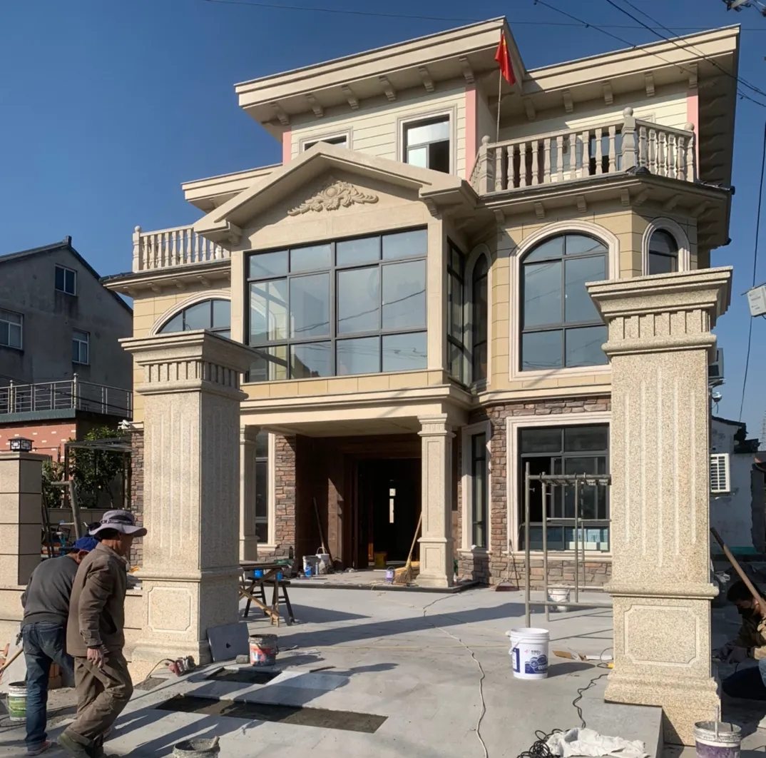 新乡 黄金麻花岗岩荔枝面别墅外墙干挂私家专属